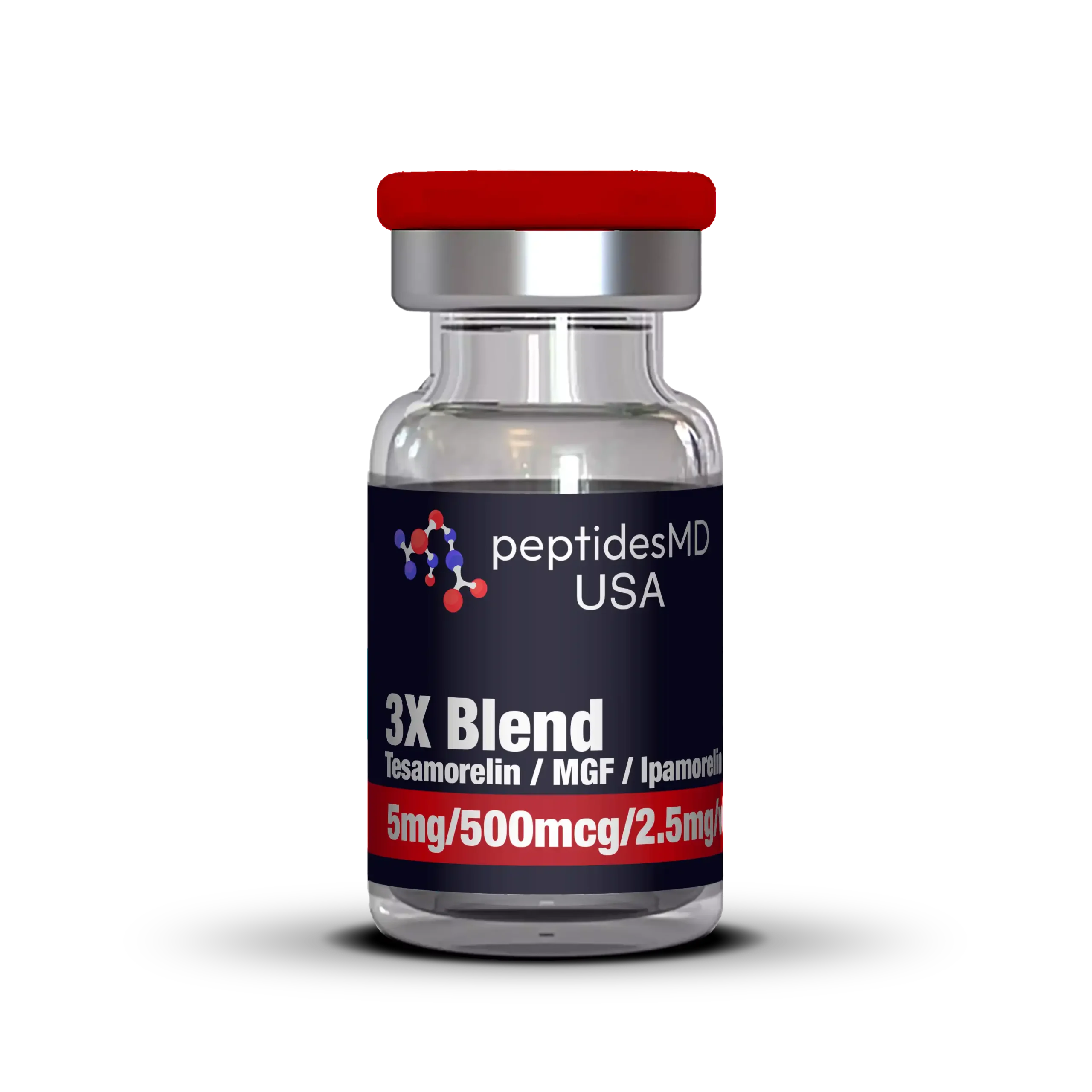 3X Blend Tesamorelin (5mg) / MGF (500mcg) / Ipamorelin (2.5mg)