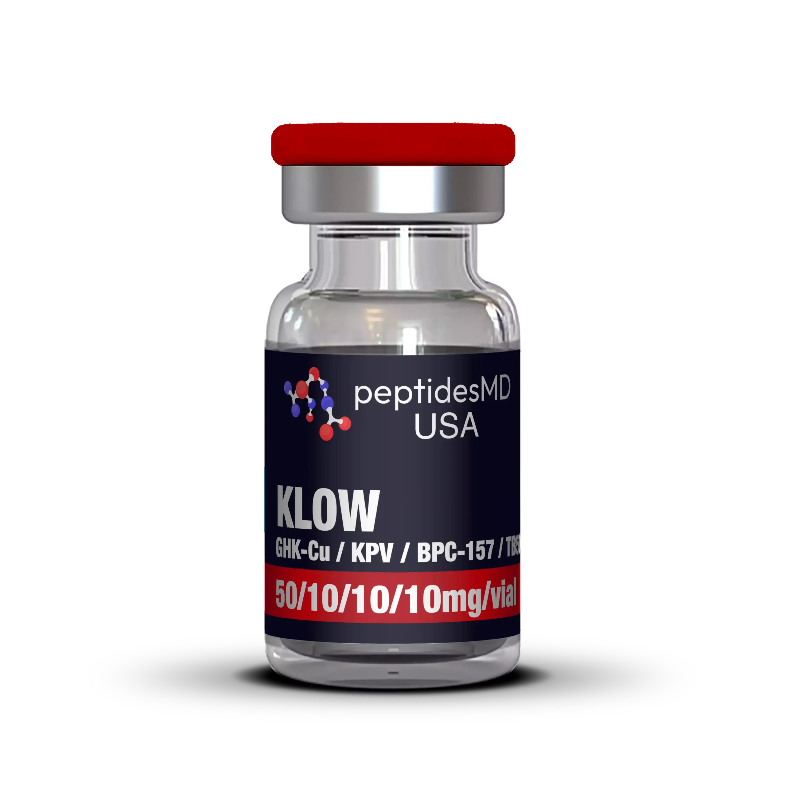 KLOW - GHK-Cu (50mg) / KPV (10mg) / BPC-157 (10mg) / TB500 (10mg)