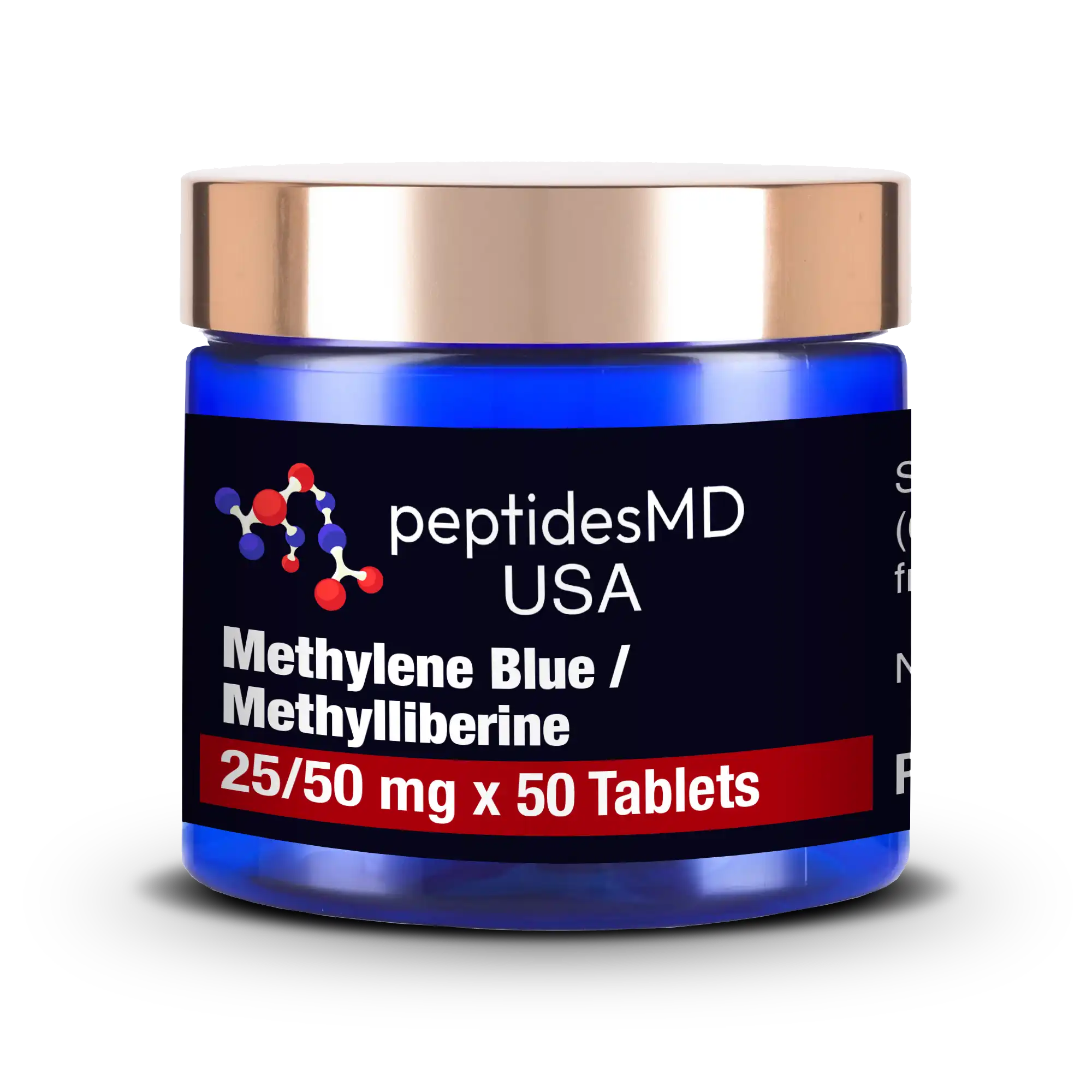 Methylene Blue (25mg) / Methylliberine (50mg) x 50 Tablets